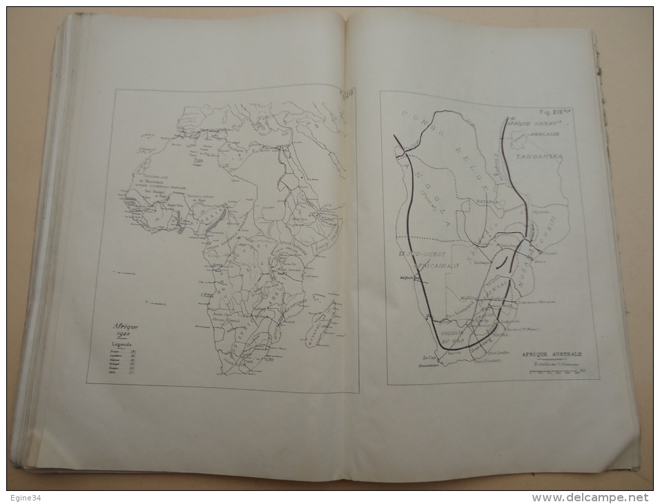 Ministère de la Guerre - Ecoles Militaires - Cours de géographie - ATLAS - 1922 - plus carte Asie Occident