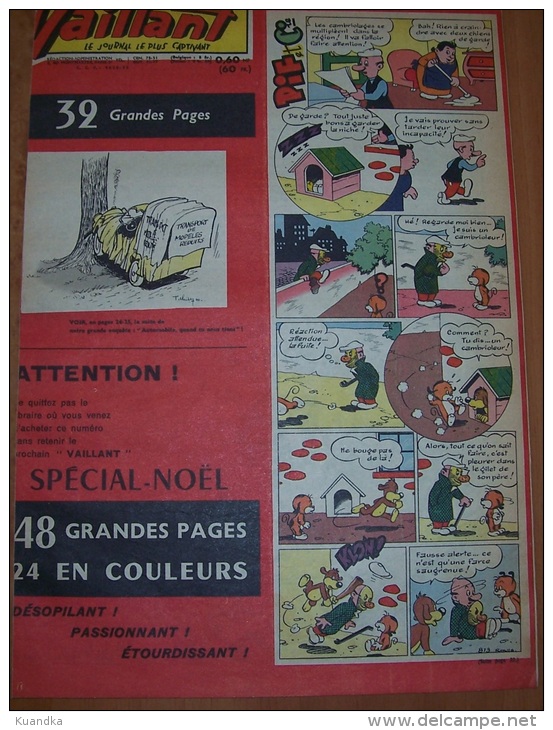 1960  Vaillant Le Journal Le Plus Captivant 813 - Vaillant