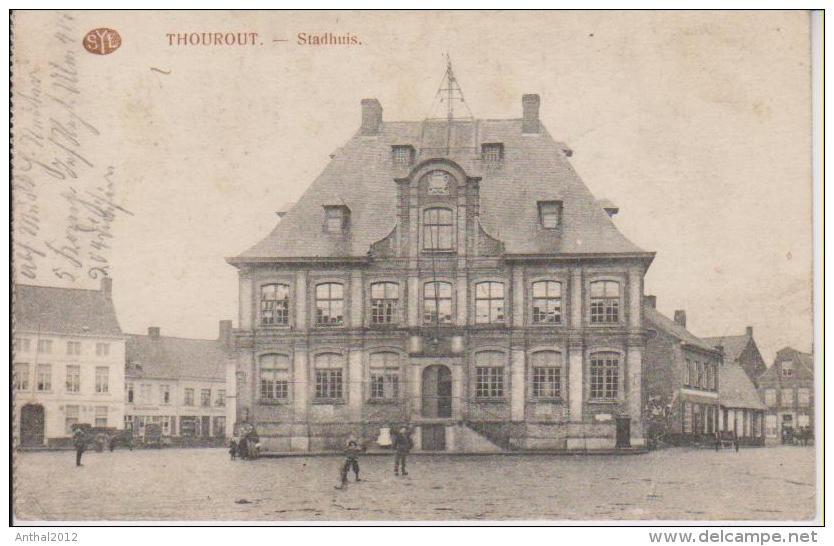 Thourhout Torhout Stadhuis Feldpost Um 1915 - Torhout