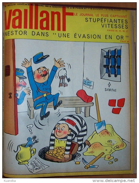 1964 Vaillant Le Journal le plus Captivant No 1005-1020, Album Relie, Bound Album,  Album Rilegato