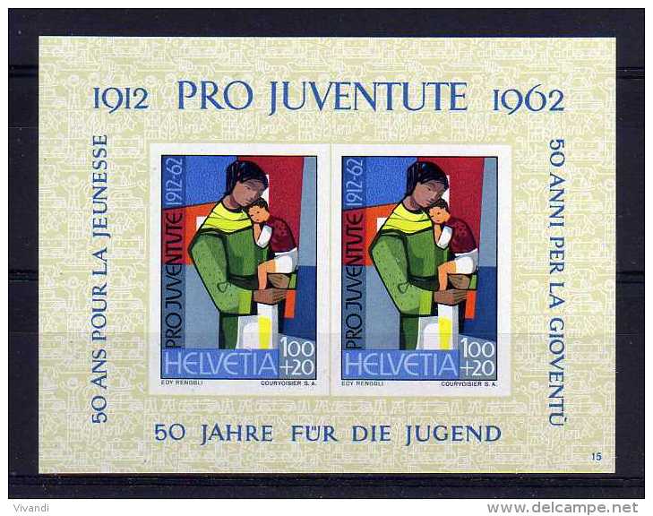 Switzerland - 1962 - Pro Juventute Miniature Sheet - MH - Ungebraucht