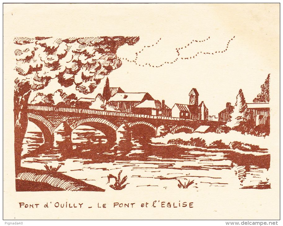 IMAGES  , 14 , PONT D'OUILLY , Le Pont Et L'Église - Autres & Non Classés