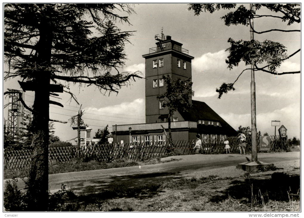 AK Oberwiesenthal, Wetterwarte Auf Dem Fichtelberg, Gel, 1976 - Oberwiesenthal