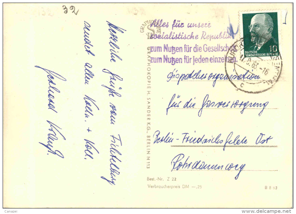 AK Oberwiesenthal, Schwebebahn, Heim Eschenhof, Sachsenbaude, Gel, 1963 - Oberwiesenthal