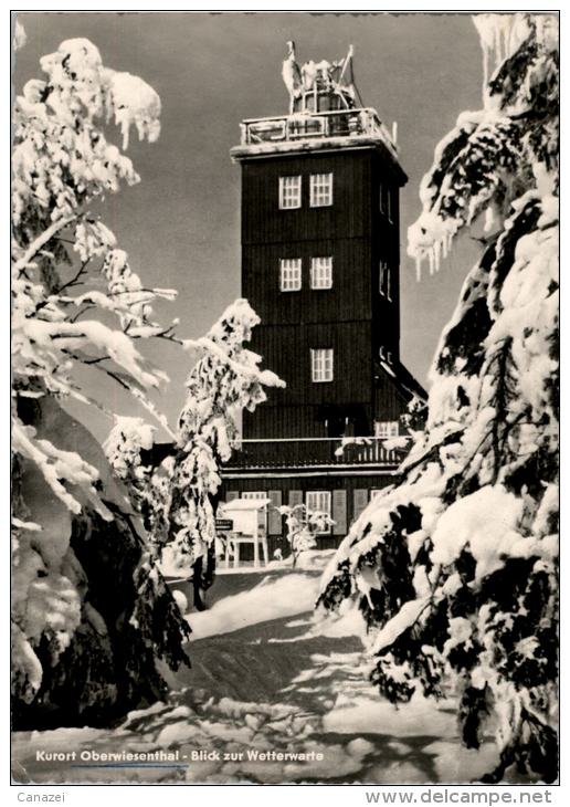 AK Oberwiesenthal, Wetterwarte Auf Dem Fichtelberg, Gel, 1960 - Oberwiesenthal