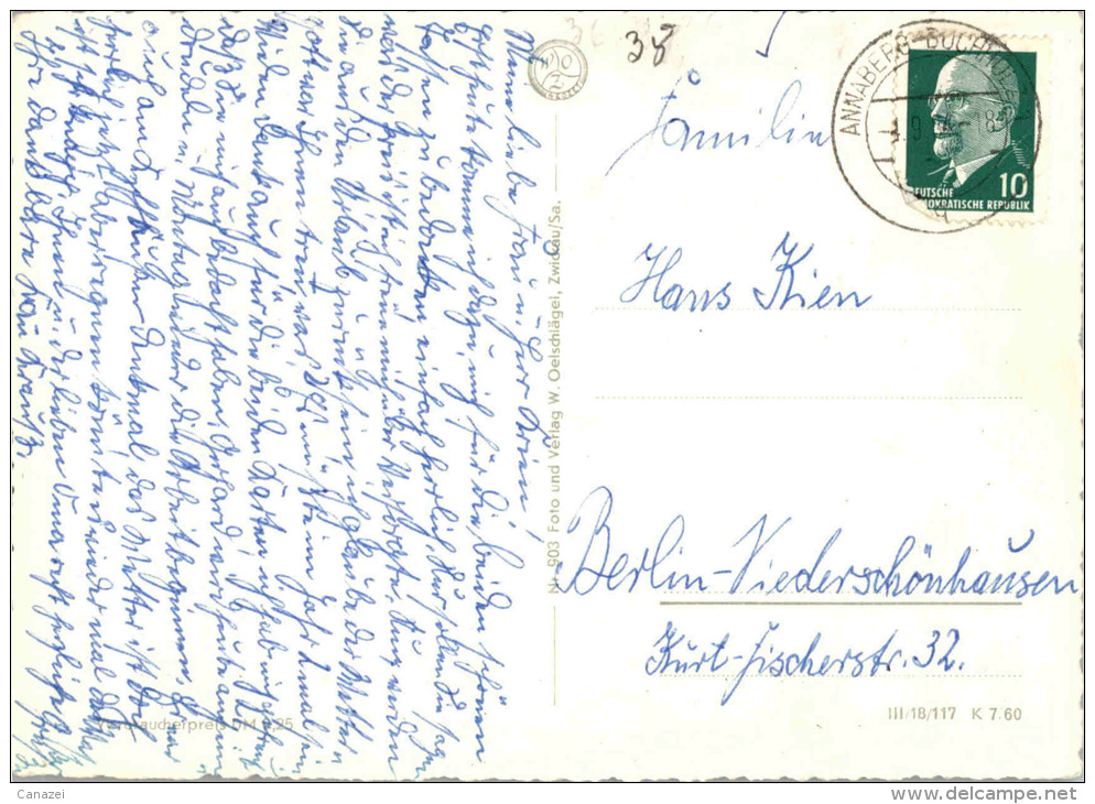 AK Oberwiesenthal, Wetterwarte Auf Dem Fichtelberg, Gel, 1960 - Oberwiesenthal