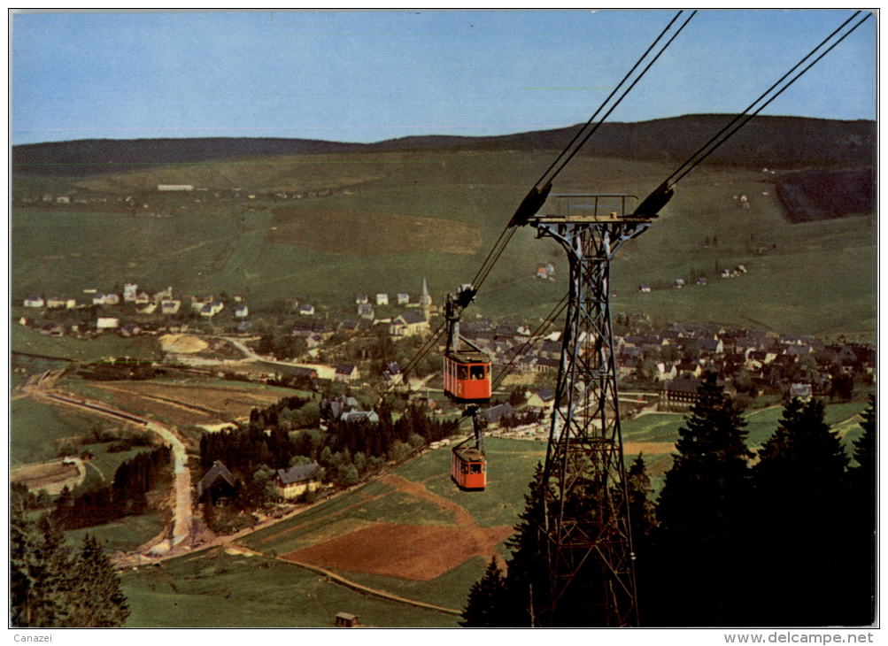 AK Oberwiesenthal, Schwebebahn, Ung, 1971 - Oberwiesenthal