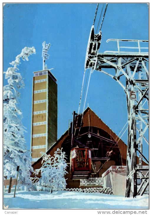 AK Oberwiesenthal, Bergstation Der Drahtseilbahn, Gel, 1975 - Oberwiesenthal