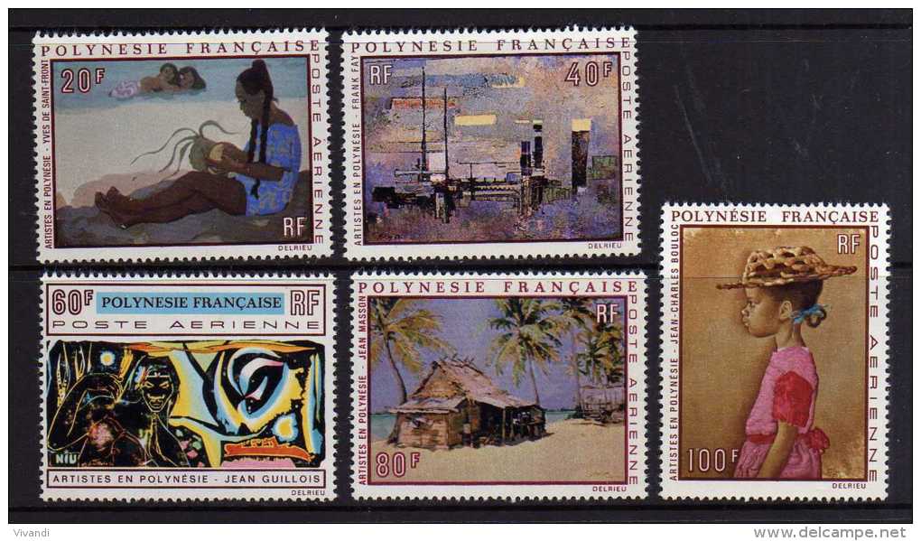 French Polynesia - 1970 - Paintings - MH - Unused Stamps