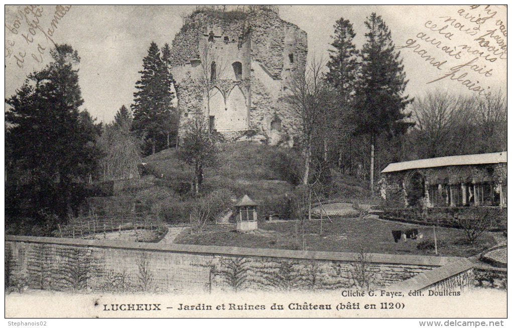 80.Somme.Lucheux.Jardin Et Ruines Du Chateau - Lucheux