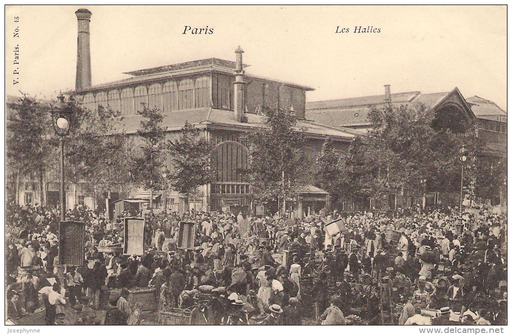 Les Halles De Paris. Magnifique Animation. - Autres & Non Classés