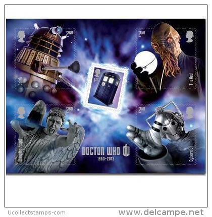 Great Britain  2013  DR Who   Blok Zelfklevend  Selfadhesive       Postfris/mnh/neuf - Unused Stamps
