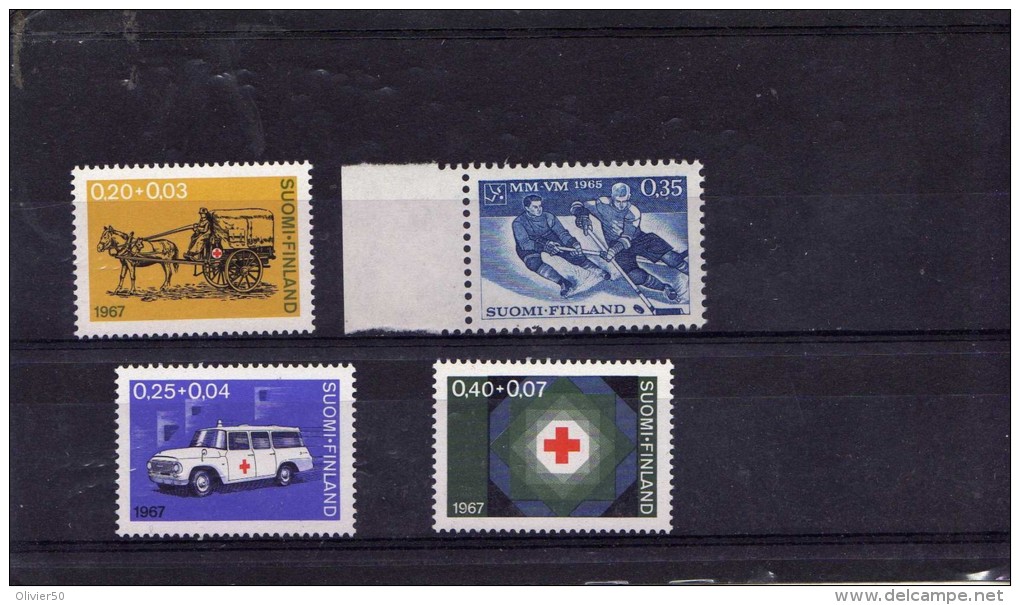 Finlande (1965-67)  - Quatre Timbres Neufs** - Neufs