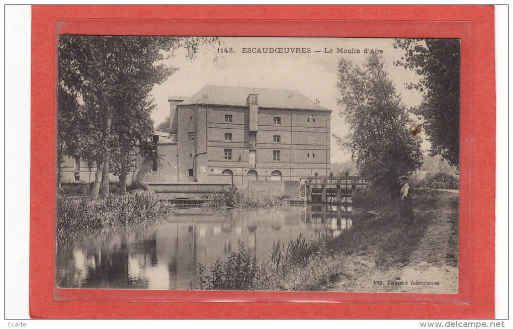 ESCAUDOEUVRES (59) / MOULINS / MOULINS A EAU / Le Moulin D'Aire / Très Petite Animation - Autres & Non Classés