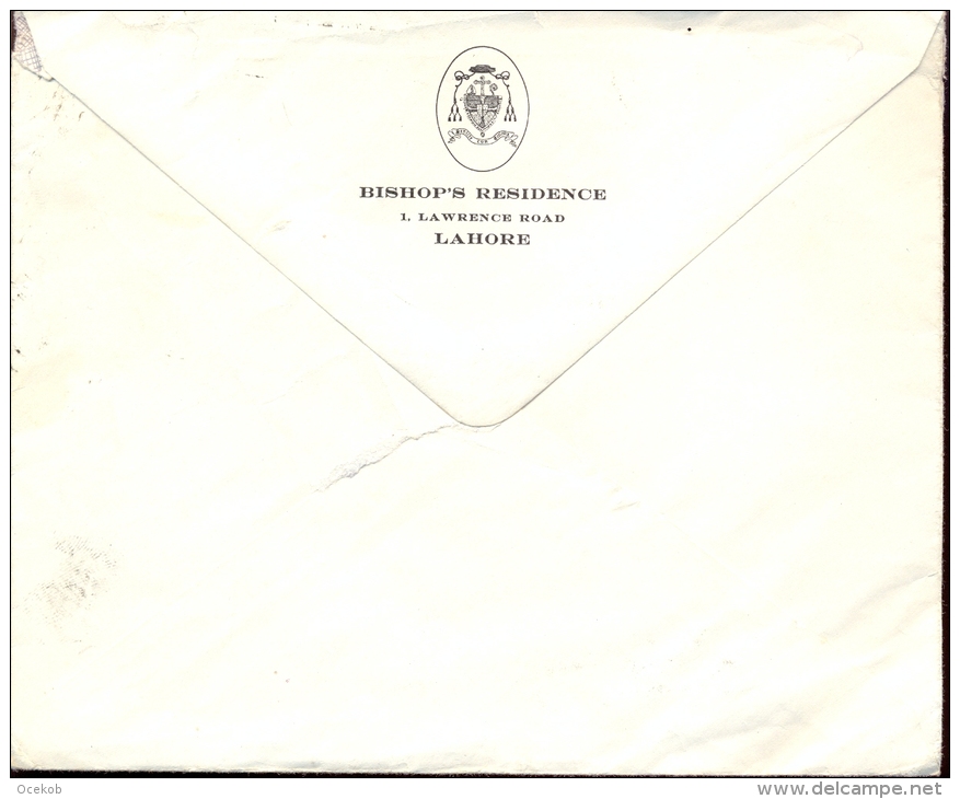Omslag Enveloppe  Bishop's Residence Lahore - Pakistan - Pakistan