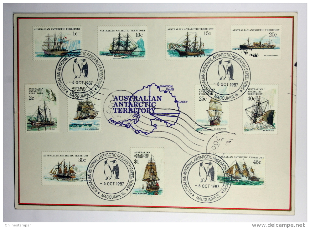 Australia, AAT Chevron Islands 1971, Mi 37-52, Double Sided, Send To Halstenbek Germany - Lettres & Documents