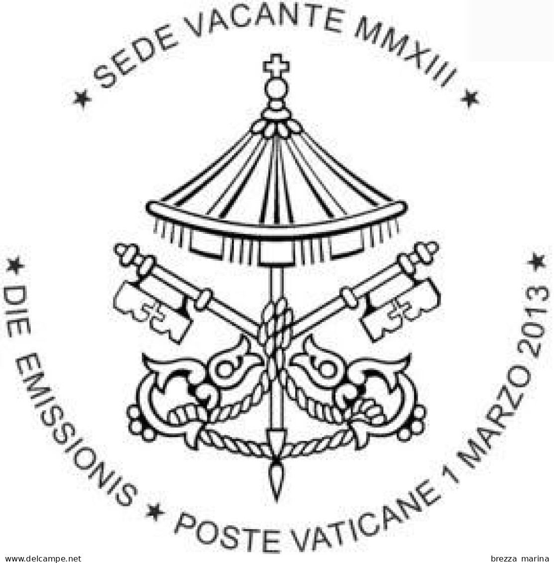 NUOVO - VATICANO - 2013 - Sede Vacante - Stemma Della Camera Apostolica - 4 Val- Serie Completa - Angolo - Ungebraucht