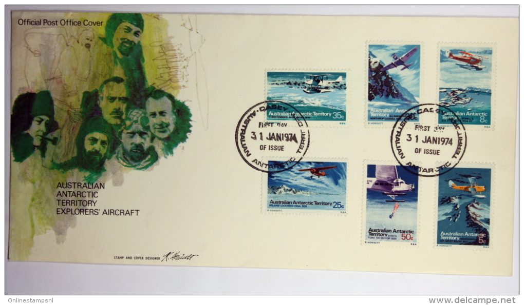 Australia, AAT, 1973 FDC, Mi 23-34 - FDC