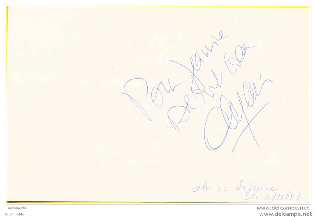 Autographe D´Olivier Lejeune (émission "Bon Weekend") - Andere & Zonder Classificatie