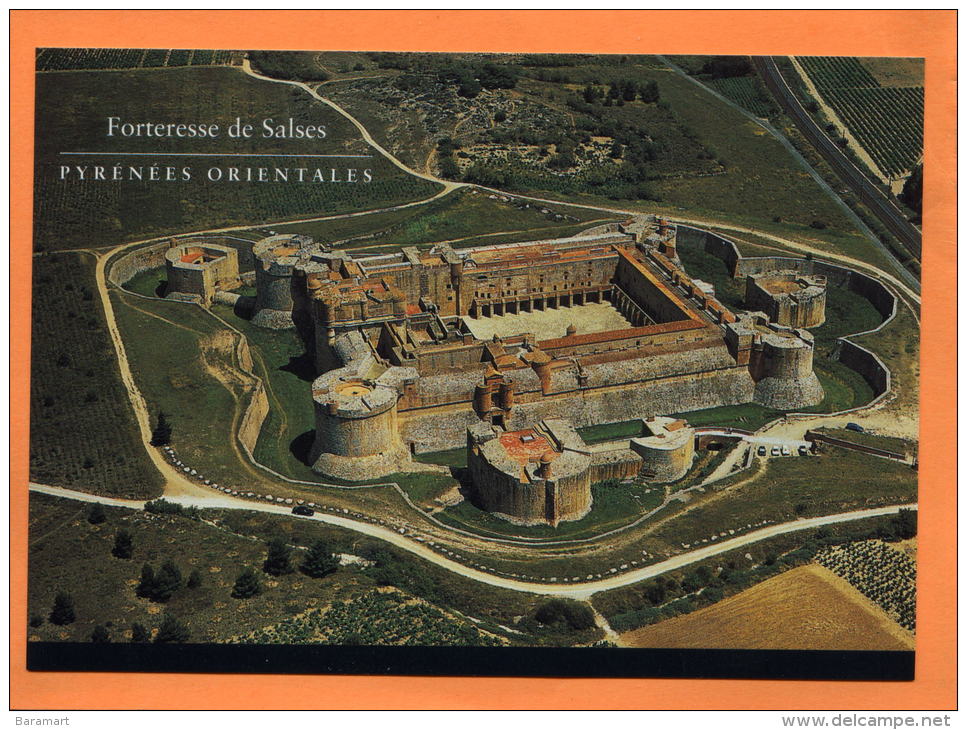 66 FORTERESSE DE SALSES  VUE AERIENNE - Salses