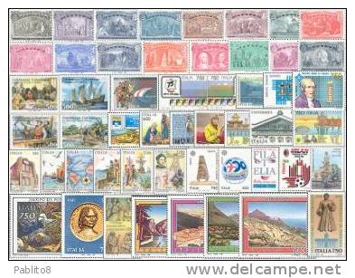 ITALIA REPUBBLICA ITALY REPUBLIC 1992 ANNATA COMPLETA COMPLETE SET MNH LA SERIE COLOMBO E´ IN FOGLIETTI - Full Years