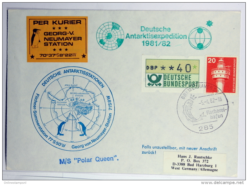 Germany Deutsche Antaktisstationen 1981/82  Ms Polar Queen - Otros & Sin Clasificación