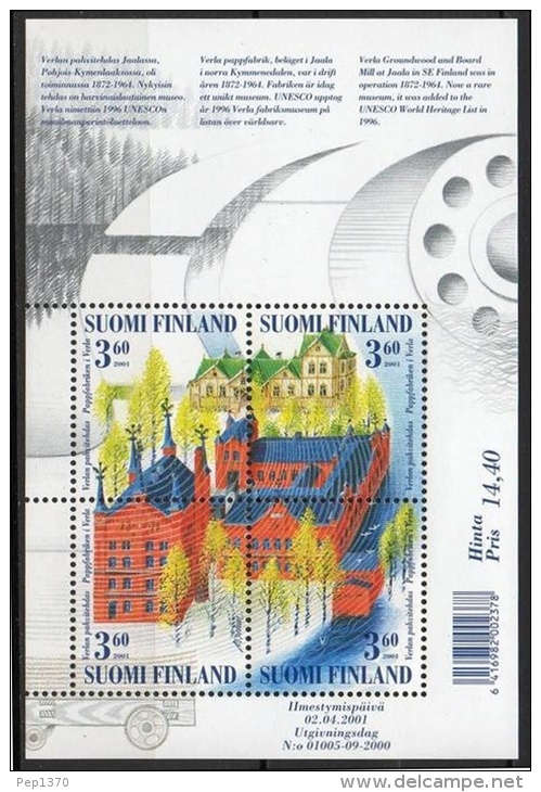 FINLANDIA 2001 - MUSEO DE VERLA - YVERT  BLOCK Nº 26 - Unused Stamps