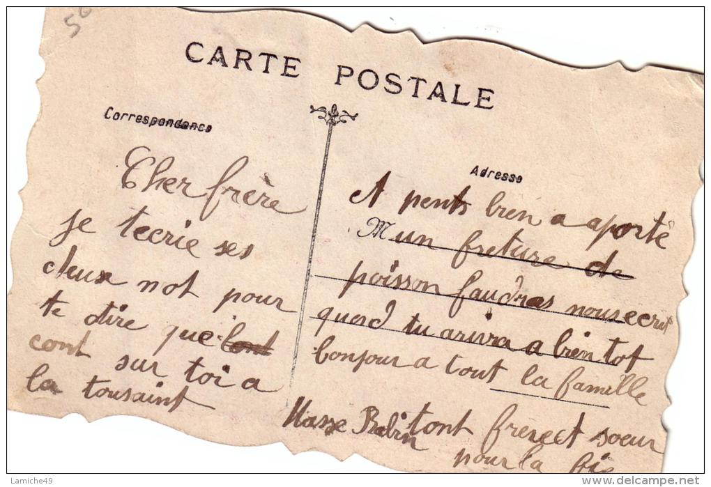 DE ST PIERRE DE CHEMILLE Je Vous Envoie Mon Souvenir ( Carte Circulée  " Avec Des Points Brillants Dentelée ) - Chemille