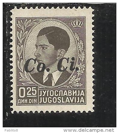 LUBIANA 1941 Co. Ci. 25p MNH - Lubiana