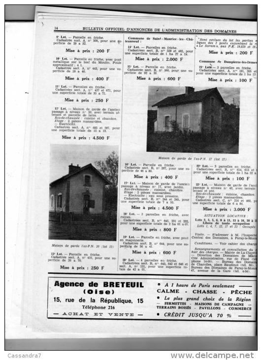 Bulletin Officiel Annonces Administration Domaines-N°413-Fort Du Portalet (Basses-pyrénées) Borce, Etsaut, Urdos- - Autres & Non Classés