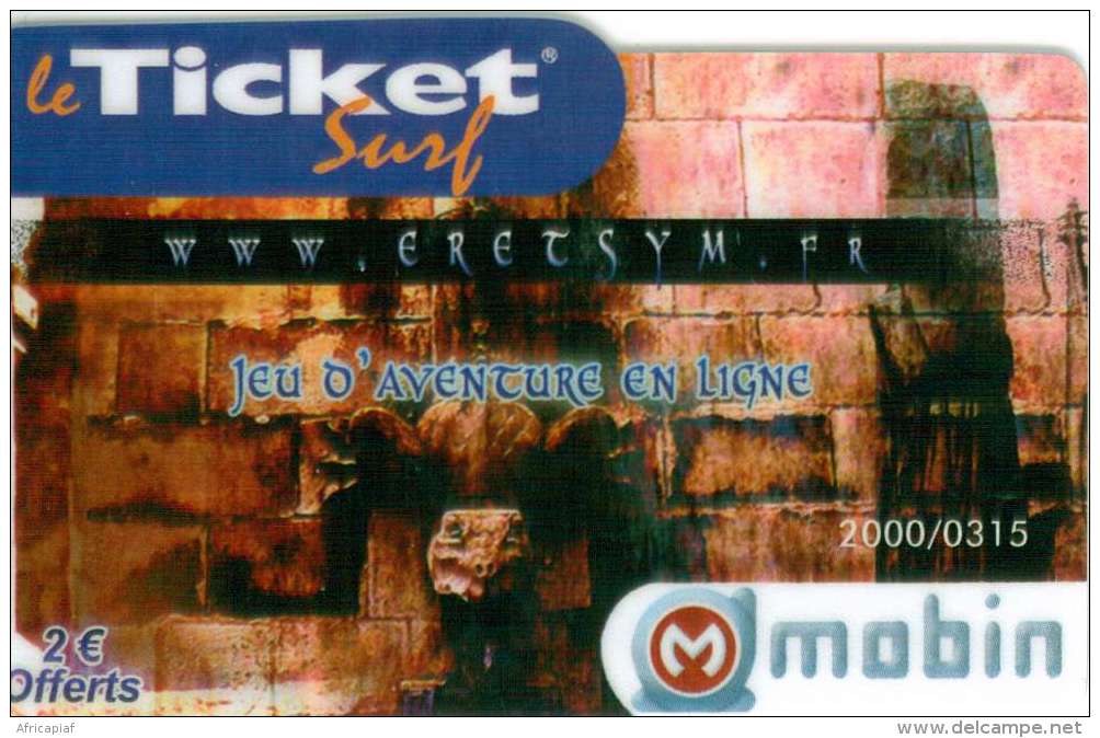 TICKET SURF FT NON GRATTE  2000 EX; - Surf