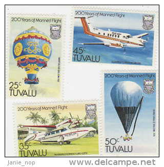 Tuvalu 1983 First Manned Flight Bicentenary MNH - Tuvalu