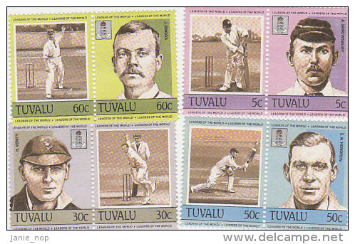 Tuvalu 1984 Cricket Set  MNH - Tuvalu (fr. Elliceinseln)