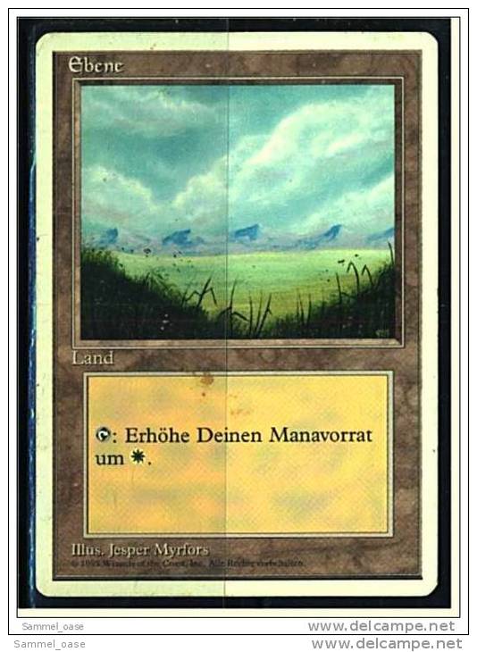 Karte Magic The Gathering  -  Land  -  Ebene  -  Deutsch - Autres & Non Classés