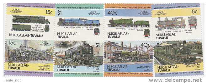 Tuvalu Nukulaelae 1984 Locomotives Set  MNH - Tuvalu (fr. Elliceinseln)