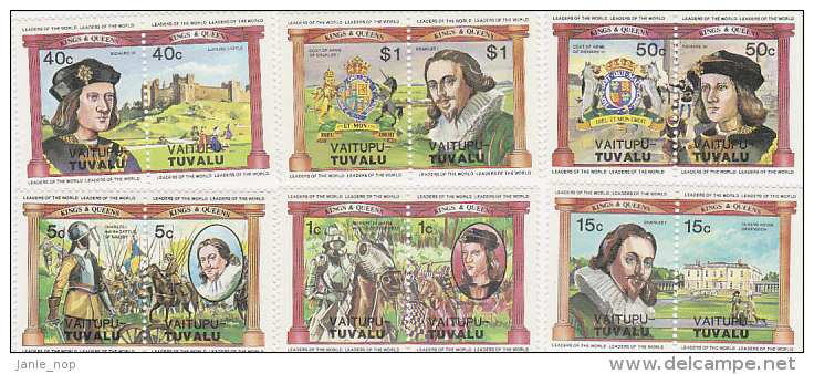 Tuvalu Vaitupu 1984 British Monarchs Set  MNH - Tuvalu