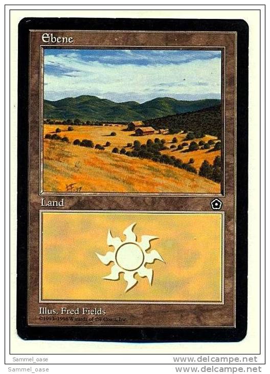 Karte Magic The Gathering  -  Land  -  Ebene  -  Deutsch - Autres & Non Classés