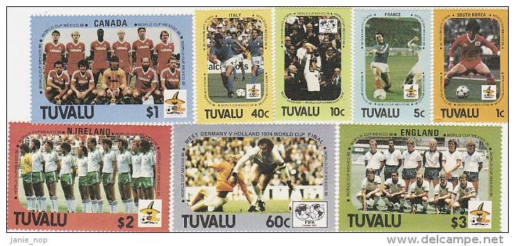 Tuvalu 1986 World Cup Set  MNH - Tuvalu