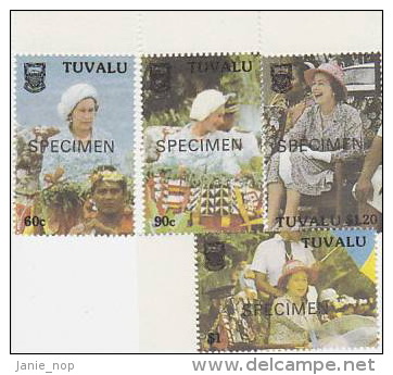 Tuvalu 1988 10th Anniversary Of  Independence SPECIMEN Set  MNH - Tuvalu