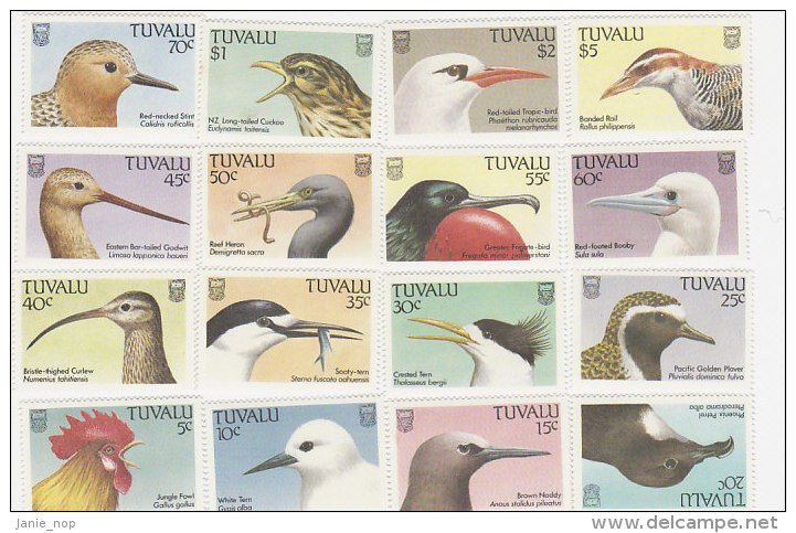 Tuvalu 1988 Birds Set  MNH - Tuvalu