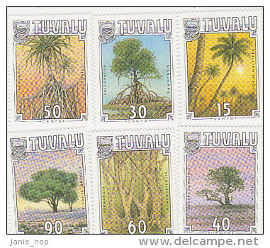 Tuvalu 1989 Tropical Trees Set  MNH - Tuvalu