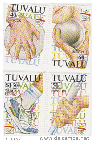 Tuvalu 1992 Barcelona Olympic Games Set  MNH - Tuvalu