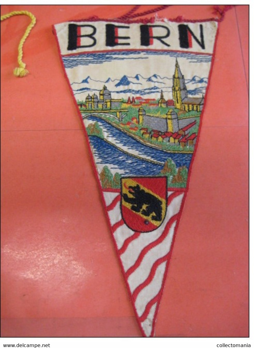 12  VELO fietsvlaggen circa 1920 à 1930 textiel Vaantje Fanion Wimpel Vlag Flagge Suisse Schweiz Zwitserland Switserland