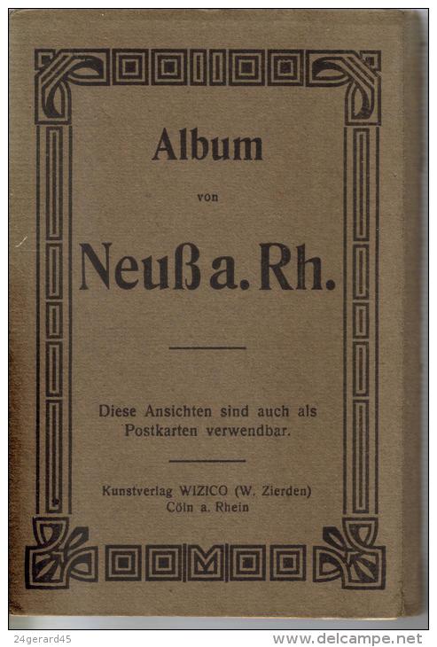 CARNET 14 CPSM NEUSS (Allemagne-Rhénanie Du Nord Westphalie) - Bahnof, Munster, Markt Mit Rathaus, Niederstrasse, .... - Neuss