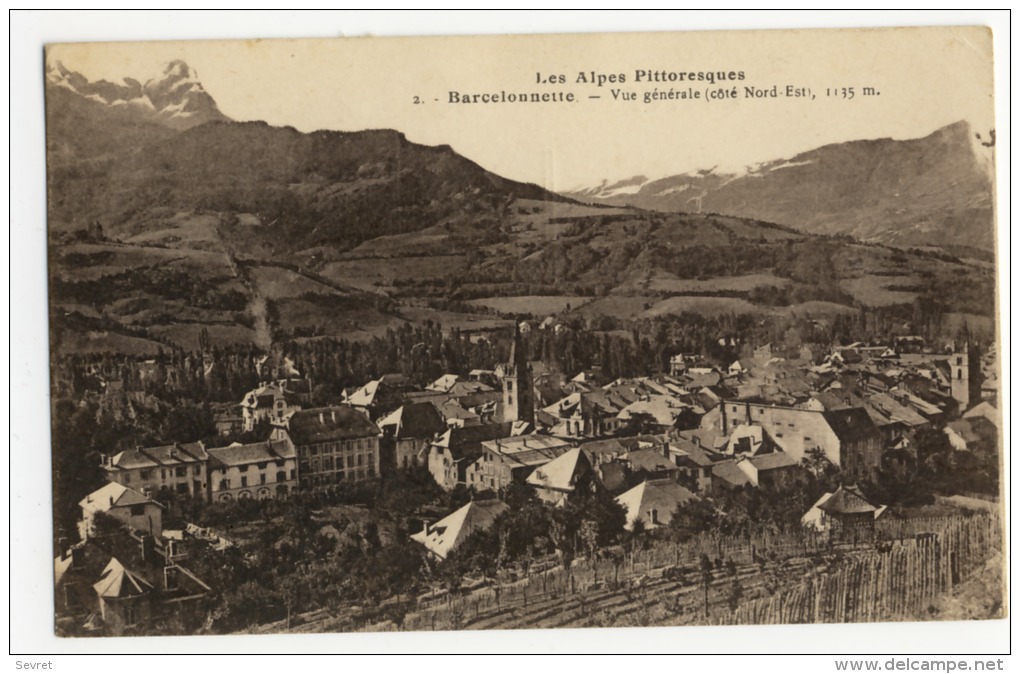 04 - BARCELONNETTE. - Vue Générale. - Barcelonnette