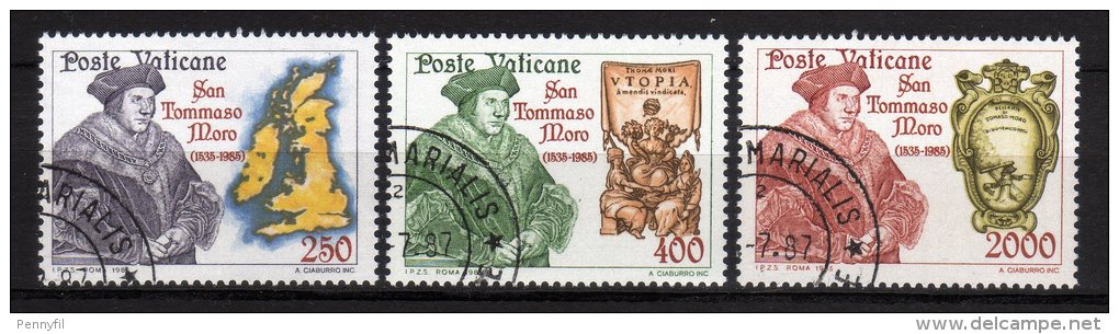 VATICANO - 1985 YT 773/775 USED CPL - Used Stamps