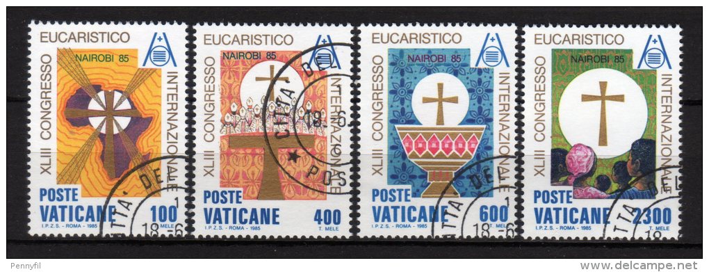 VATICANO - 1985 YT 779/782 USED CPL - Used Stamps