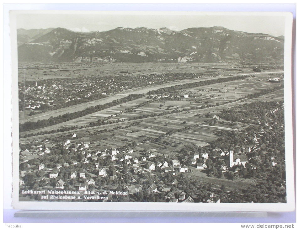 (SUISSE) - LUFTKURORT WALZENHAUSEN - BLICK V.D. MELDEGG AUF RHEINEBENE U. VORARLBERG - Walzenhausen