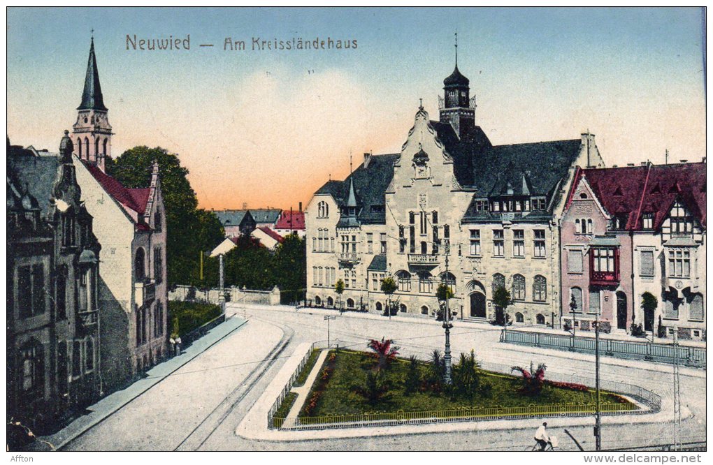 Neuwied Kreisslandehaus 1910 Postcard - Neuwied