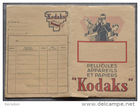 Kodaks - 1 Pochette RV De Developpement Pour Rangement Negatif Et Papier - RARE - Matériel & Accessoires